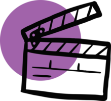 clapperboard icon design png