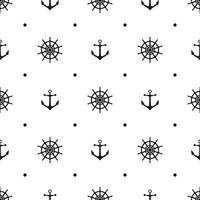 Seamless pattern with icons of steering wheels on white background vector