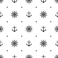 Seamless pattern with icons of steering wheels on white background vector