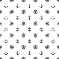 Seamless pattern with icons of steering wheels on white background vector