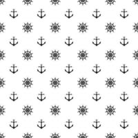 Seamless pattern with icons of steering wheels on white background vector