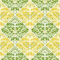 Leaves mosaic seamless pattern. Hand drawn branch tile. Botanical endless wallpaper. vector