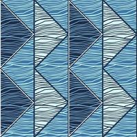 Mosaic of linear geometric seamless patern. Decorative abstract lines ornament. Creative striped design vector