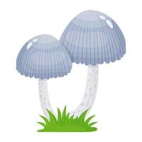 A flat illustrative vector of mushroom