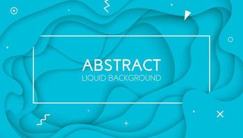 Vector background with light blue color paper cut shapes. 3D abstract liquid or fluid trendy memphis style design layout for business presentations, posters, decoration, landing page, site, brochure.