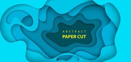 Vector background with deep blue color paper cut shapes. 3D abstract paper art style, design layout for business presentations, flyers, posters, prints, decoration, cards, brochure cover.