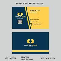 tarjeta de visita profesional para usos profesionales o uso personal vector