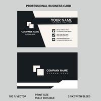 tarjeta de visita profesional para usos profesionales o uso personal vector