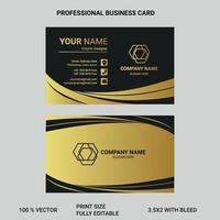 Professional business card for professional uses or personal use vector