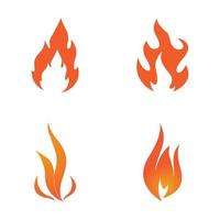 Fire flame Logo vector, Oil, gas and energy logo concept vector