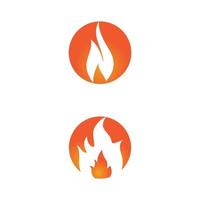 vector de logotipo de llama de fuego, concepto de logotipo de petróleo, gas y energía