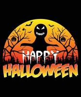 Happy Halloween T Shirt Design Free Vector File