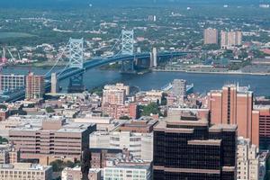 Philadelphia aerial view pano cityscape landscape photo