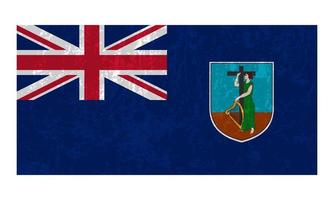 Montserrat flag, official colors and proportion. Vector illustration.