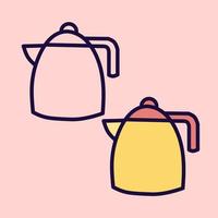 electric kettle vector icon
