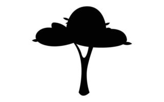 conjunto de imágenes prediseñadas de árbol pro vector árboles planos estilo de diseño plano, vector icono