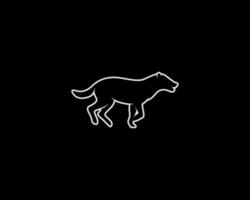 hyena outline vector silhouette
