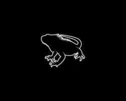 iguana outline vector silhouette