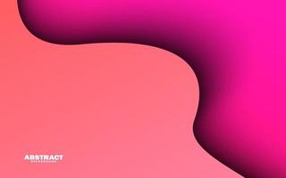 Abstract wave shape pink color banner background vector