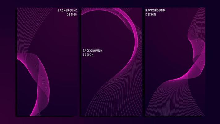 Abstract Background Modern and elegant lines with gradient colors, suitable for wallpaper, posters, banners and others