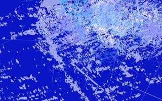 Resumen grunge textura splash pintura azul y fondo blanco. vector