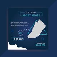 sport shoes banner design vector