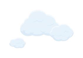 colección de vector de nube de burbuja de dibujos animados sobre fondo blanco