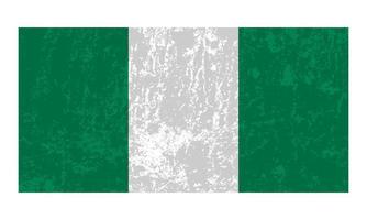 bandera de nigeria, colores oficiales y proporción. ilustración vectorial vector