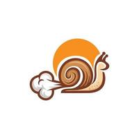 Snail Animal Illustration Creative Logo vector