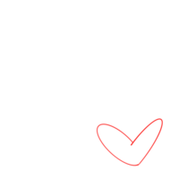 rote linie zeichnen um roten herzikonenhintergrund, hand zeichnen form symbol liebe, designelemente isoliert für liebe hochzeit, frau, mann, valentinstag oder muttertag, textkarte kopieren png