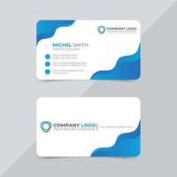 Professional business card design template vector