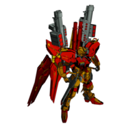 Mecha with attacking combat style png