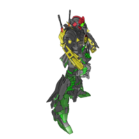 mecha com estilo de combate estratégico png