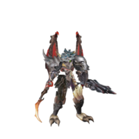 personnage de monstre pose inactive png