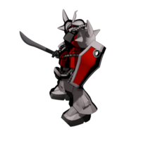 robô com estilo de combate defensivo png