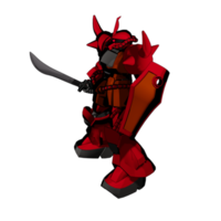 Mecha with attacking combat style png