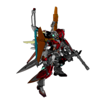 Mecha with attacking combat style png