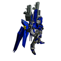 Mecha with defensive combat style png