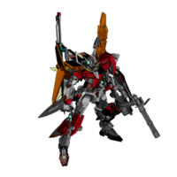 Mecha with attacking combat style png