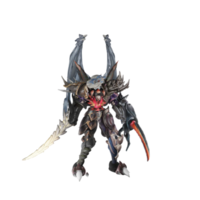 personnage de monstre pose inactive png