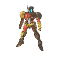 Mecha with defensive combat style png