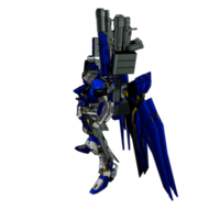 Mecha with defensive combat style png