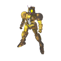 Mecha with attacking combat style png