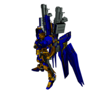 Mecha with attacking combat style png