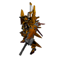 Mecha with defensive combat style png