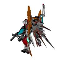 Mecha with attacking combat style png