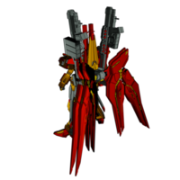 Mecha with attacking combat style png