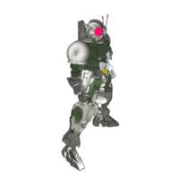 Robot with strategy combat style png