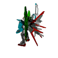 Mecha with attacking combat style png