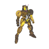 Mecha with attacking combat style png